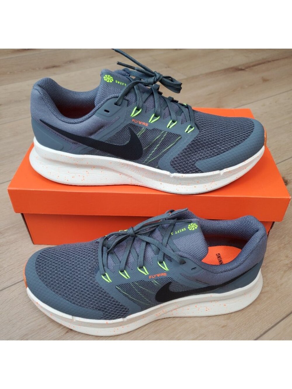Nike Run Swift 3 Mens Running Shoes Size 11 Iron Grey Black HV5226-068 Sneaker